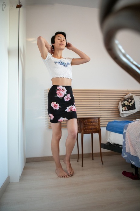 short hair soft tits pornographic pic